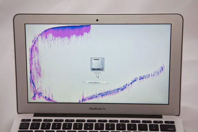 MacBook Air with broken LCD panel