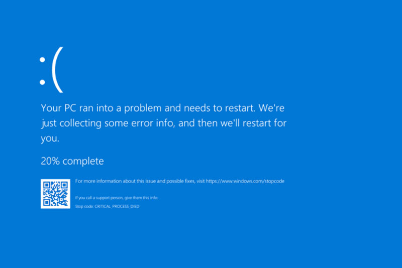 windows 10 blue screen of death